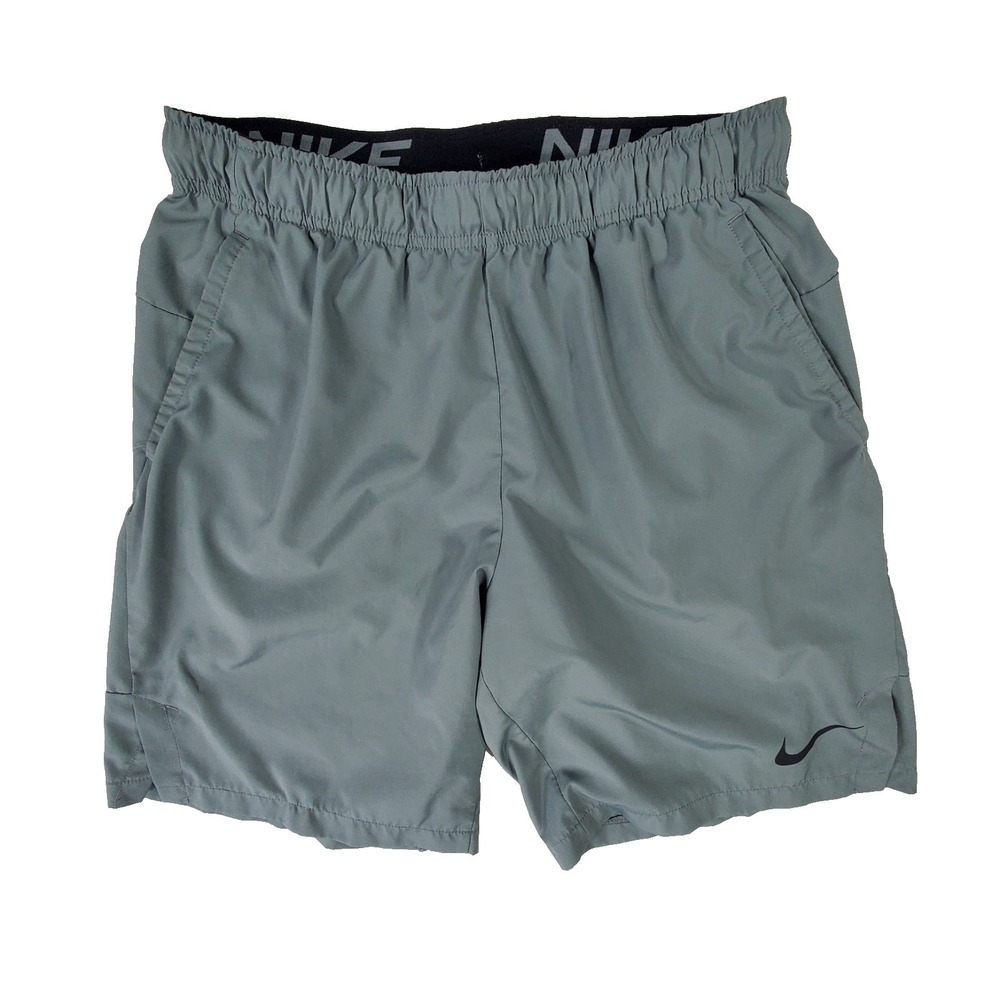Nike Dri-FIT Athletic Shorts Mens Medium Gray Training Gym Running Activewear